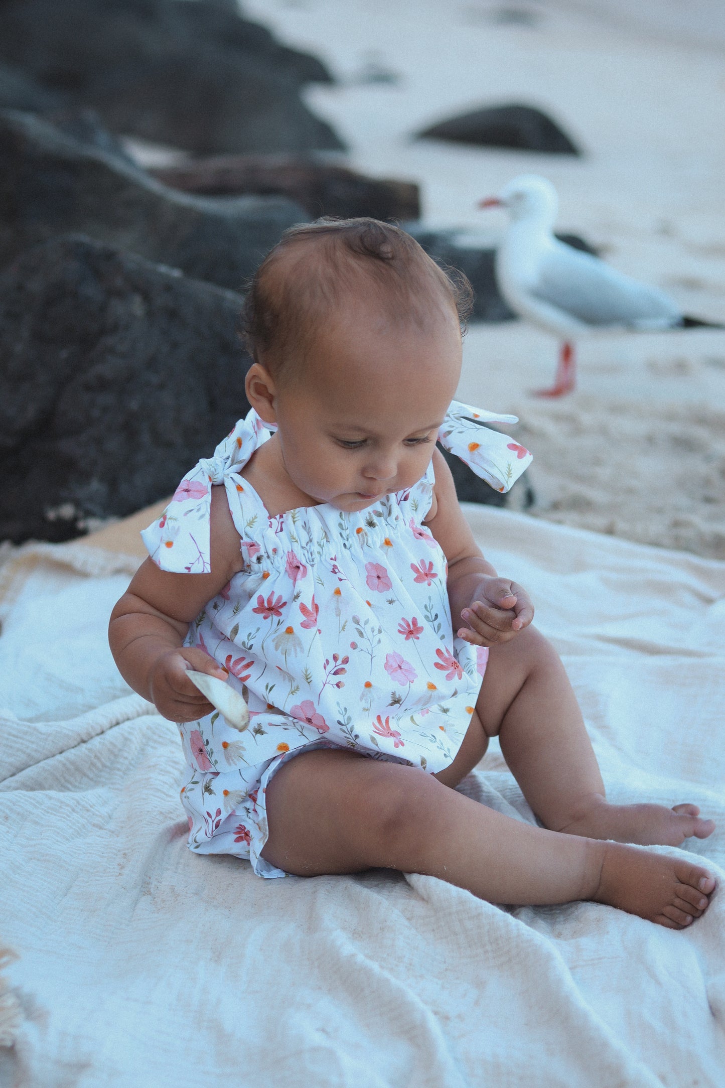 Spring Bloom Bow Top Set - Soft, Breathable Cotton Twill