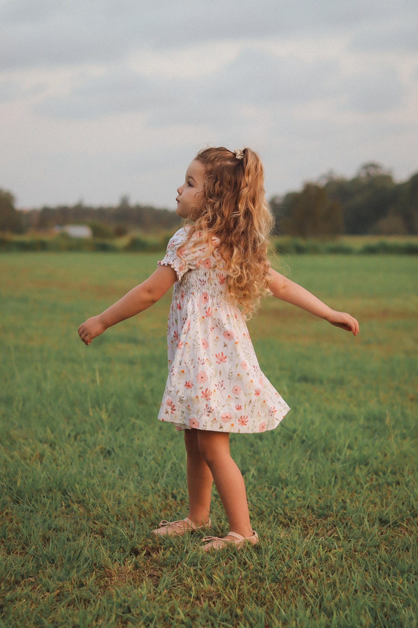 The Dahlia Dress - Spring Bloom Print